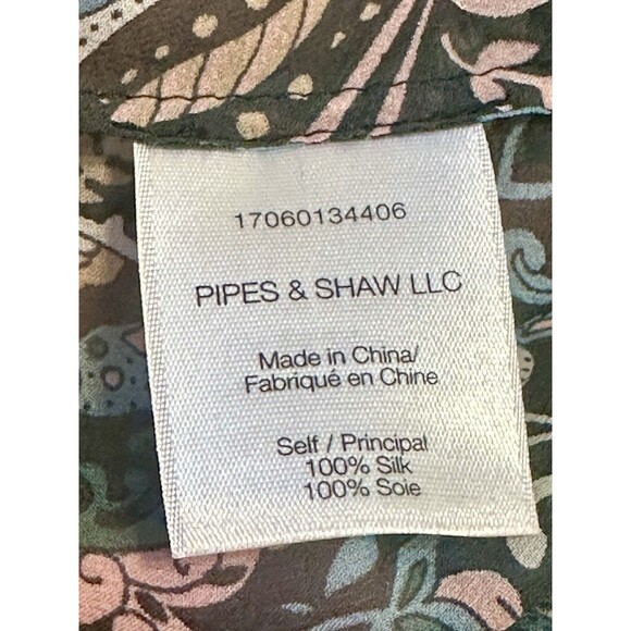 Veronica Beard Size 2 Gayle Floral Print Surplice Silk Blouse Boho Feminine - Picture 10 of 11